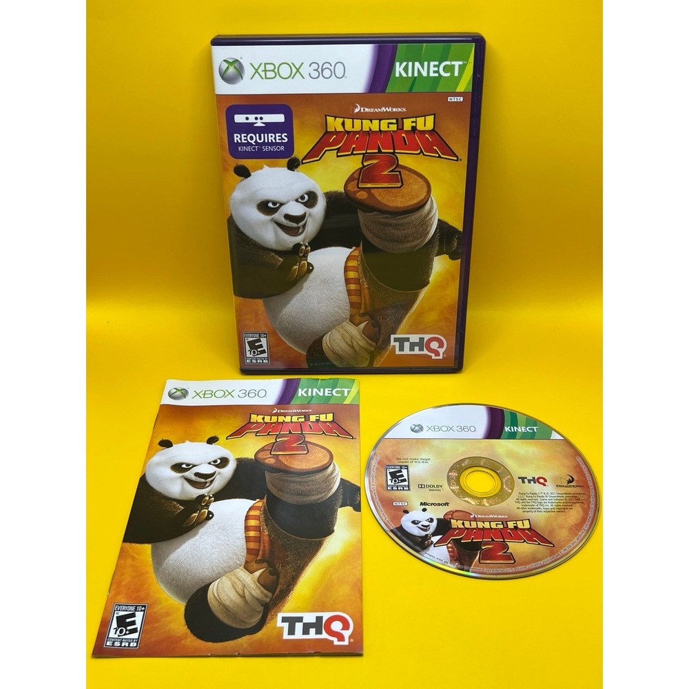 Kung Fu Panda 2 Microsoft Xbox 360 Kinect 2011 - CIB - Tested & Working